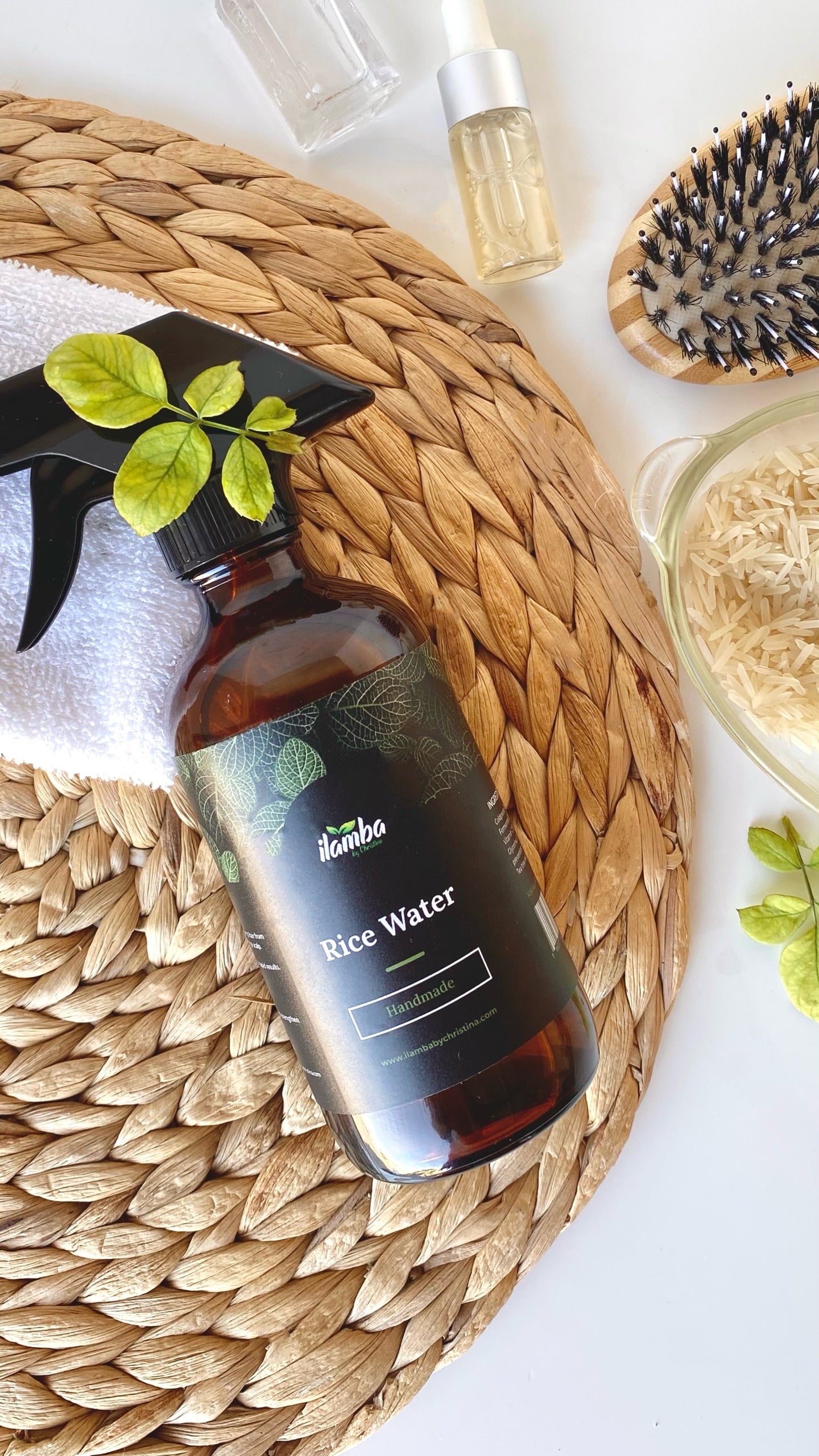 rice water spray for hair