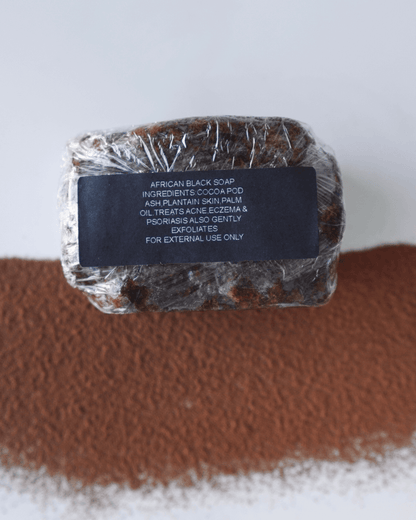 Raw African black soap 