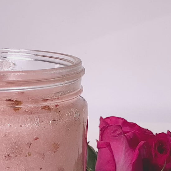 Rose sugar scrub