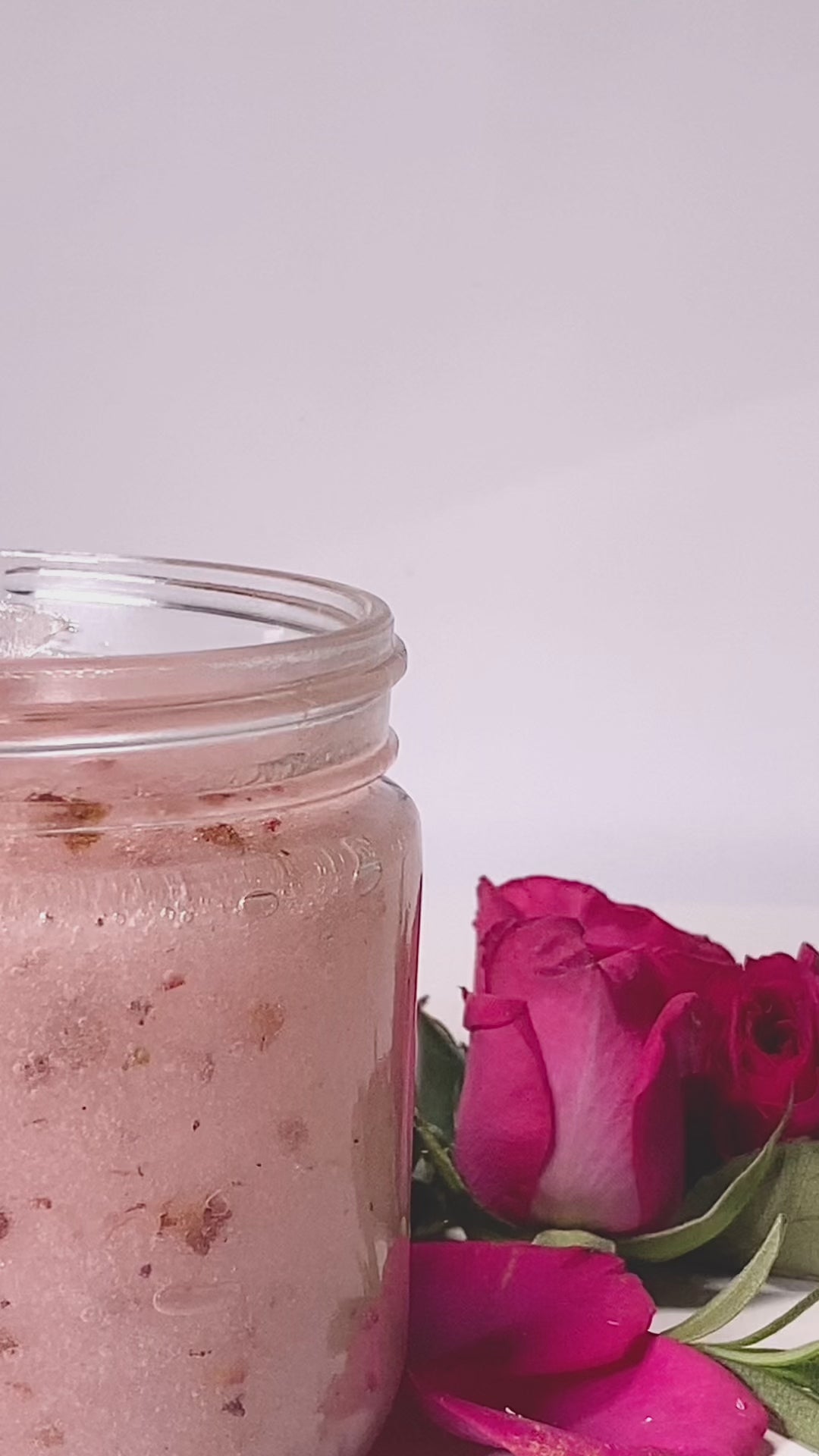 Rose sugar scrub